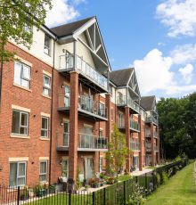 suburban english apartment building suburban english apartment building